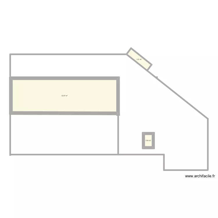 terrasse. Plan de 3 et 35 m² terrasse. Plan de 3 et 35 m²