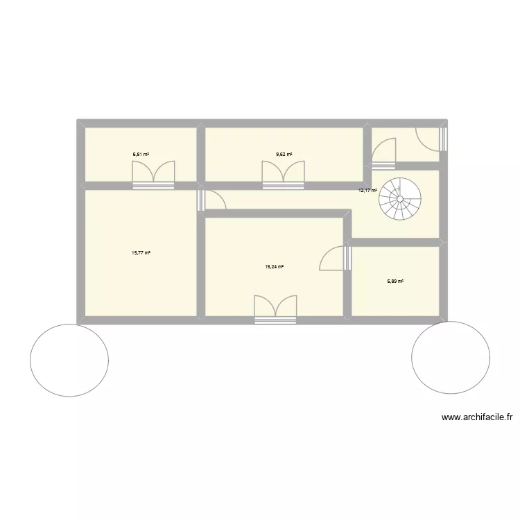 M. DELAUNAY. Plan de 6  et 67 m²