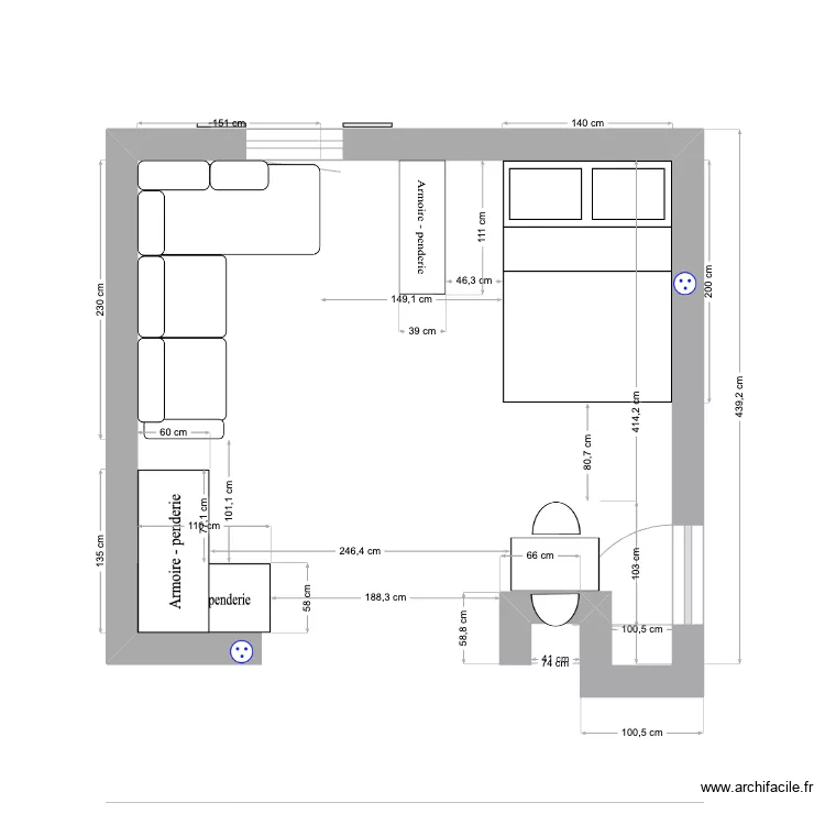 Studio Commugny. Plan de 