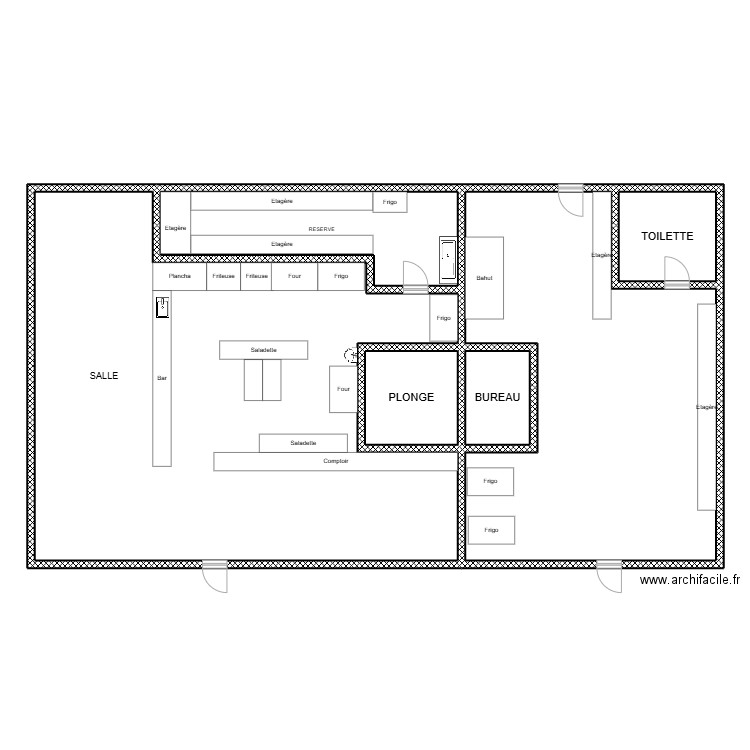 DIners. Plan de 6 pièces et 256 m2