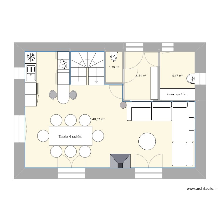 La Rosière RdC. Plan de 0 pièce et 0 m2