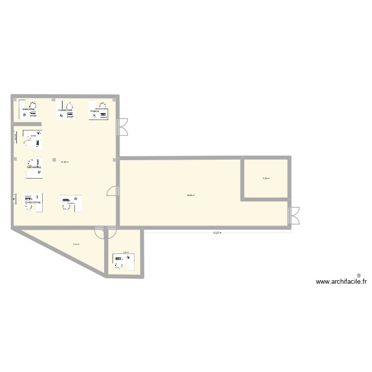 RECOUVREMENT V3. Plan de 0 pièce et 0 m2