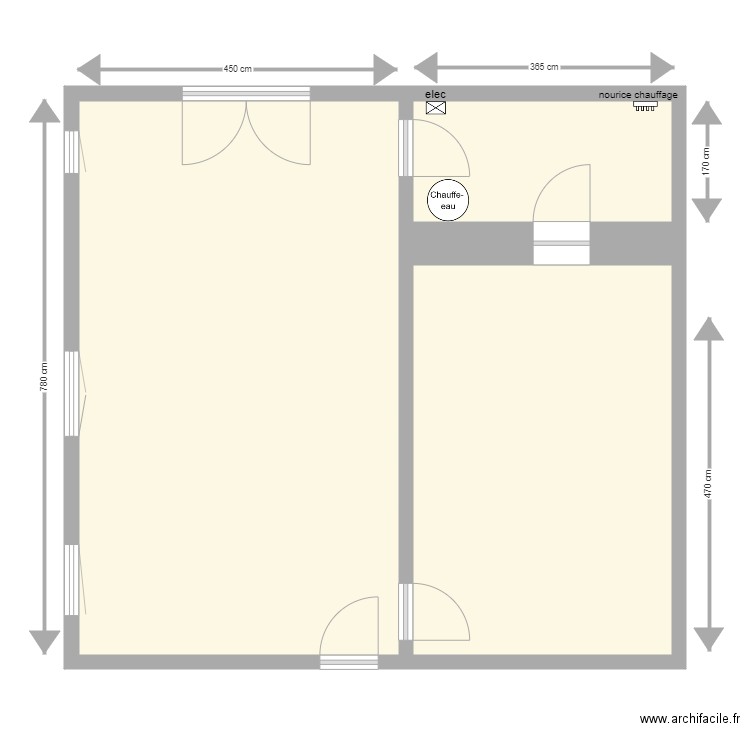 hery. Plan de 0 pièce et 0 m2