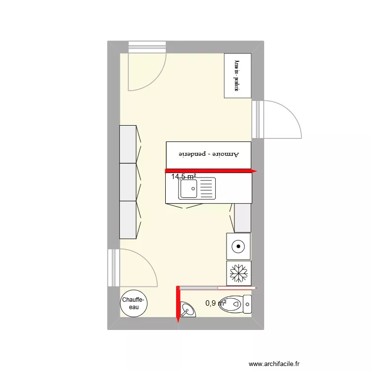 buanderie. Plan de 2 et 15 m² buanderie. Plan de 2 et 15 m²