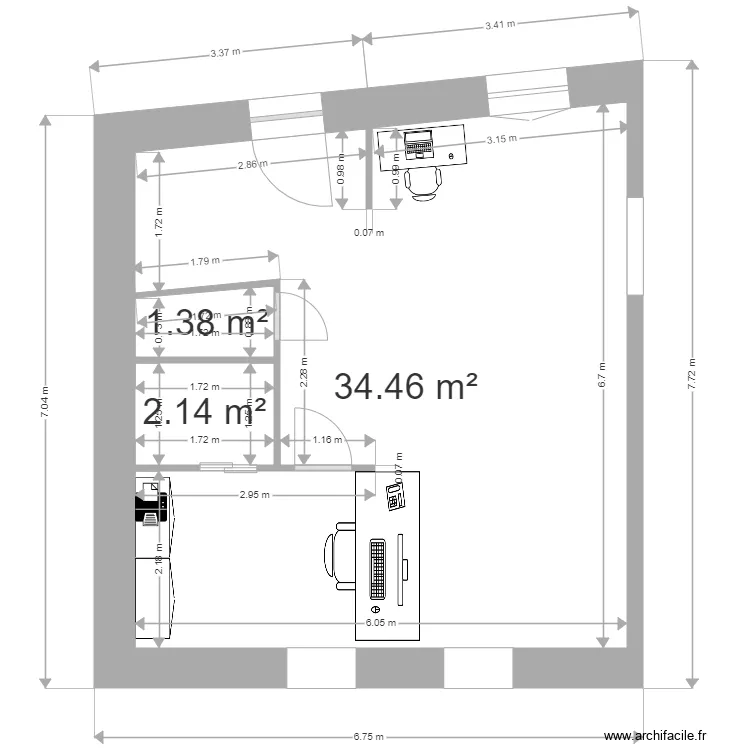 LA POSTE  rdc version nouvelle 2. Plan de 