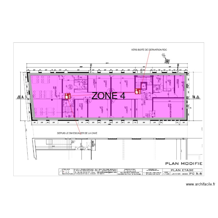 DM 1ER ETAGE+ZDM. Plan de 1 pièce et 124 m2