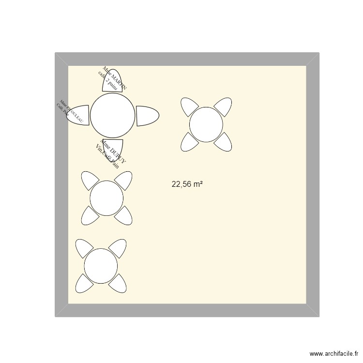 Essai 1. Plan de 1 pièce et 23 m2