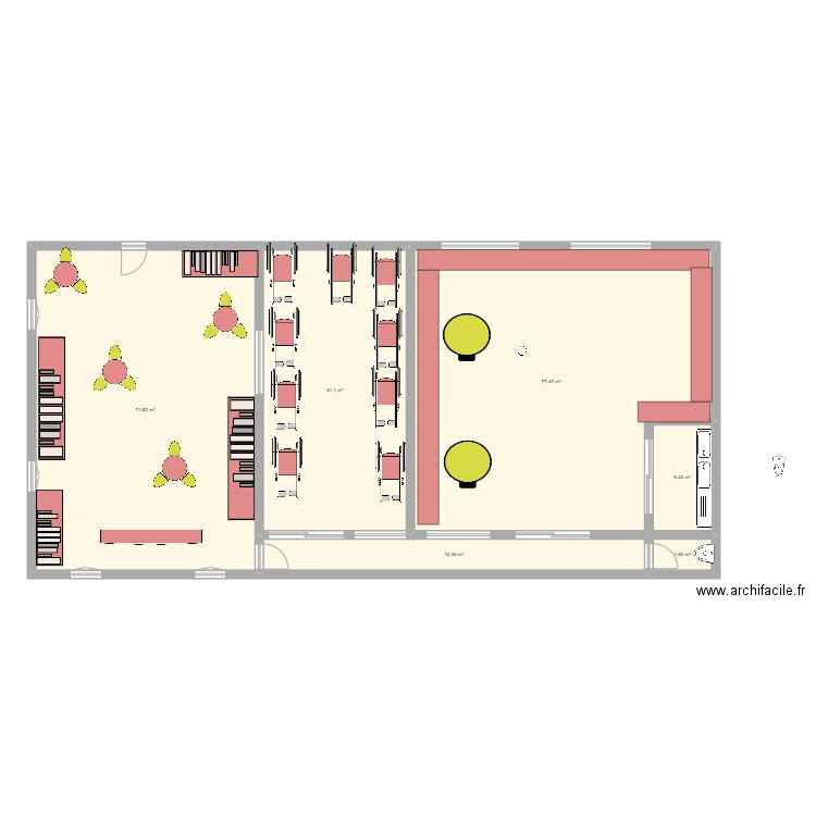 from mag. Plan de 6 pièces et 211 m2