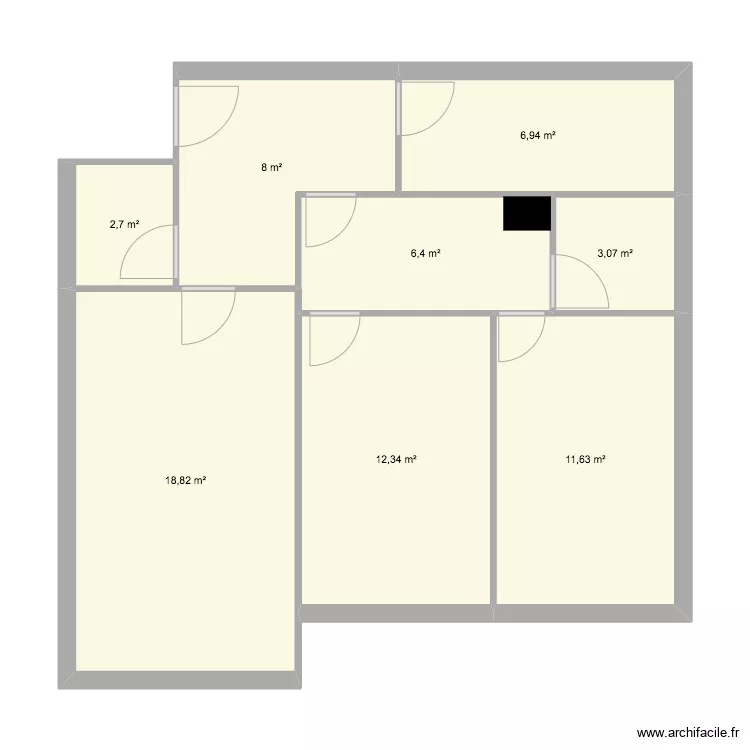 Bauchat origine 68,35. Plan de Bauchat origine 68,35. Plan de