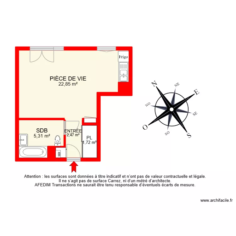 BI 32838 -. Plan de 7 Pièces et 45 m² BI 32838 -. Plan de 7 Pièces et 45 m²