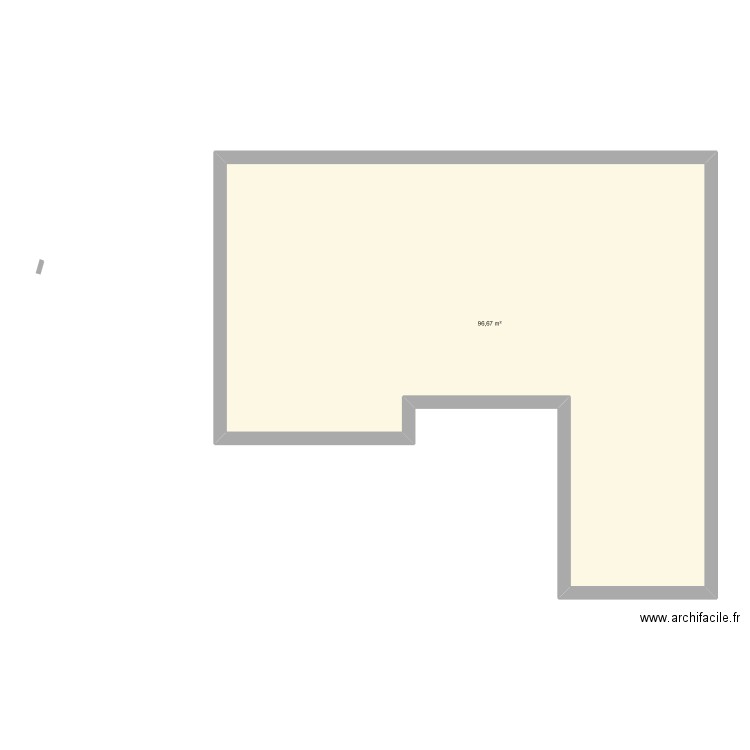 anes maison. Plan de 1 pièce et 97 m2