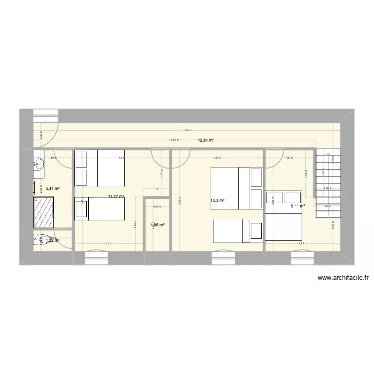 R+2 grande maison nouveau. Plan de 7 et 55 m² R+2 grande maison nouveau. Plan de 7 et 55 m²