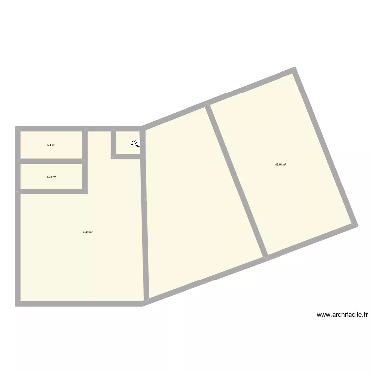 maison. Plan de 4 Pièces et 106 m²