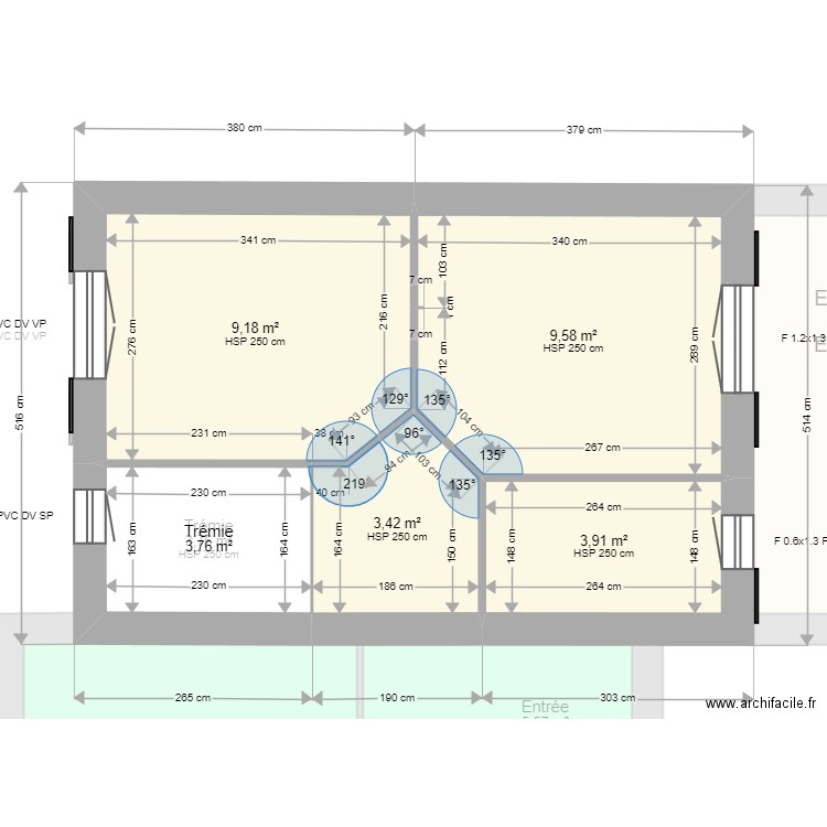 ML24001781. Plan de 11 pièces et 105 m2