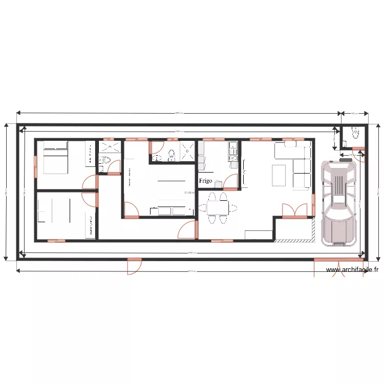 obambi plateau am&eacute;nagement 2. Plan de 