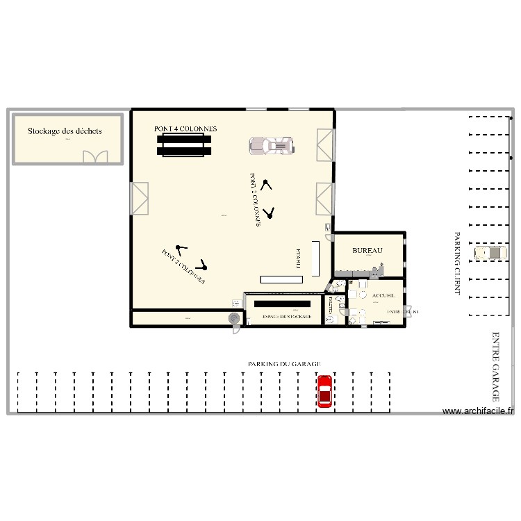 Garage. Plan de 0 pièce et 0 m2