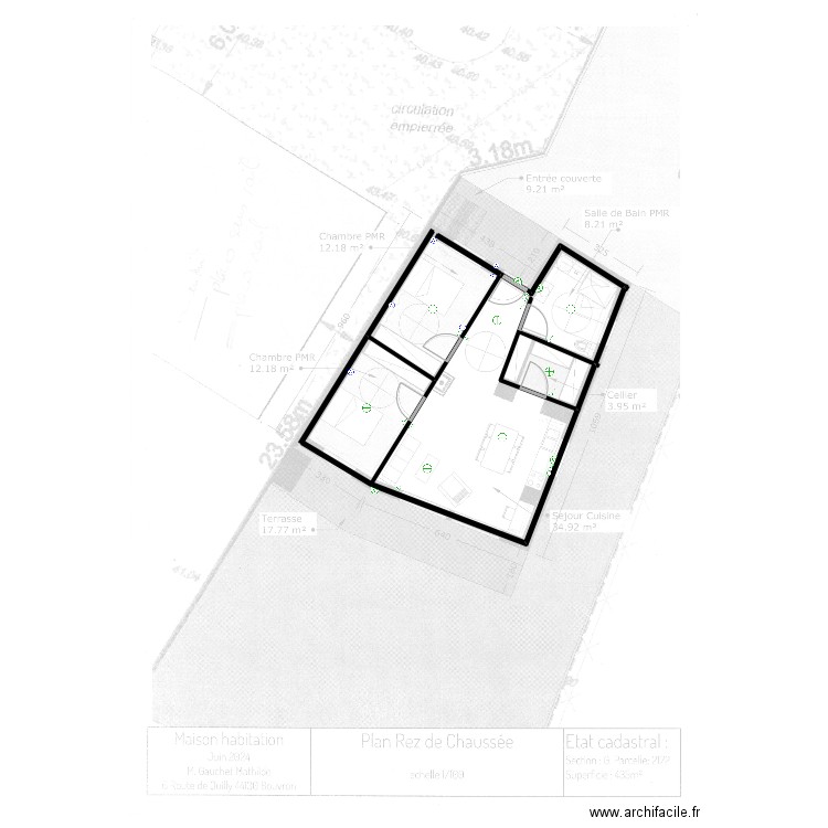 Gauchet. Plan de 0 pièce et 0 m2