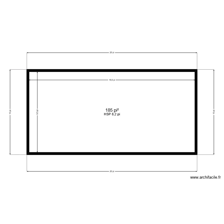 Module vitr&eacute;. Plan de 