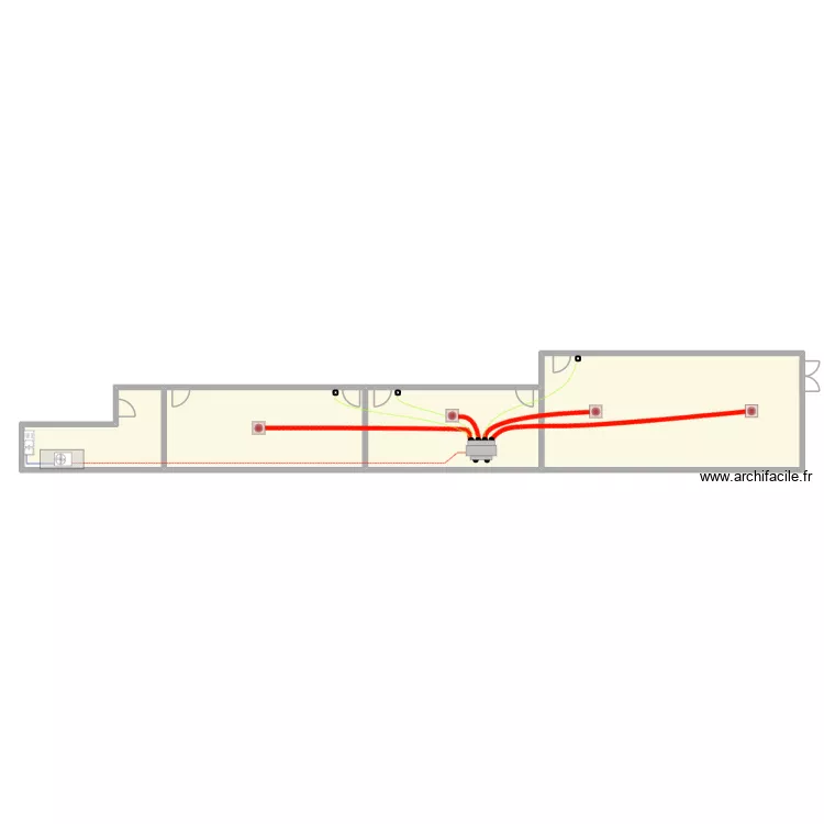 Exalto D&eacute;cines. Plan de 4 Pièces et 139 m²