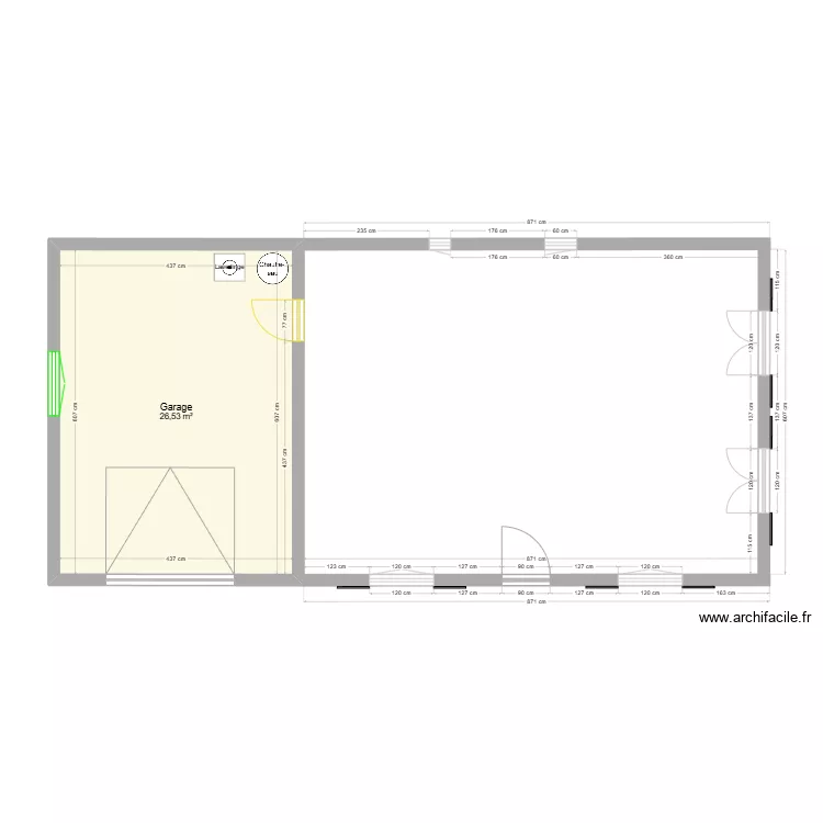 Dylan St JUST LE MARTEL Ma&ccedil;onnerie. Plan de 