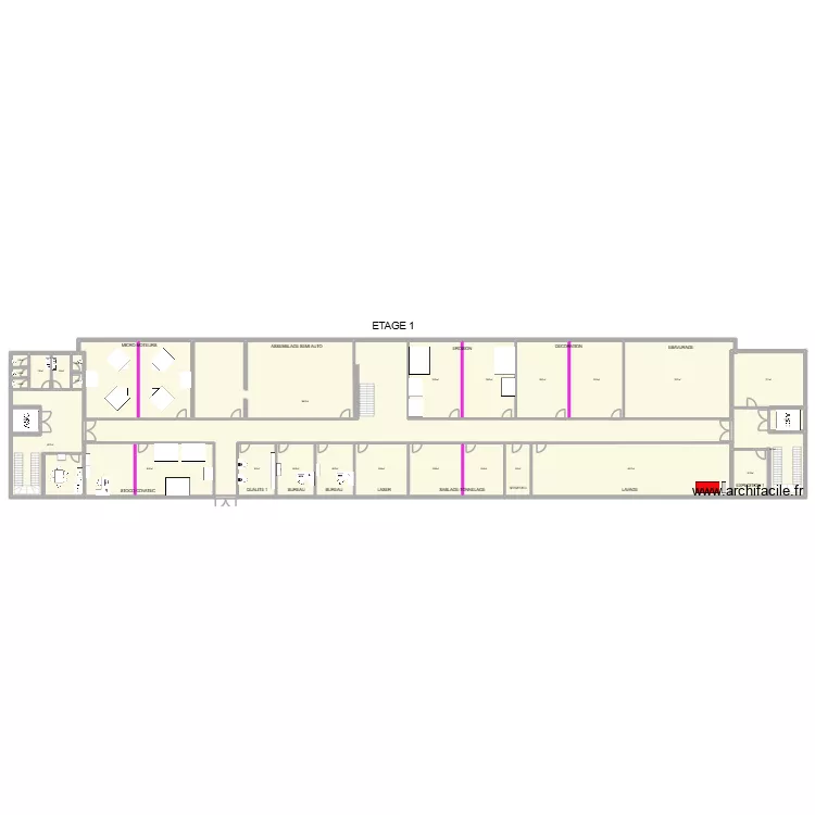 Annexe &eacute;tage 1. Plan de 