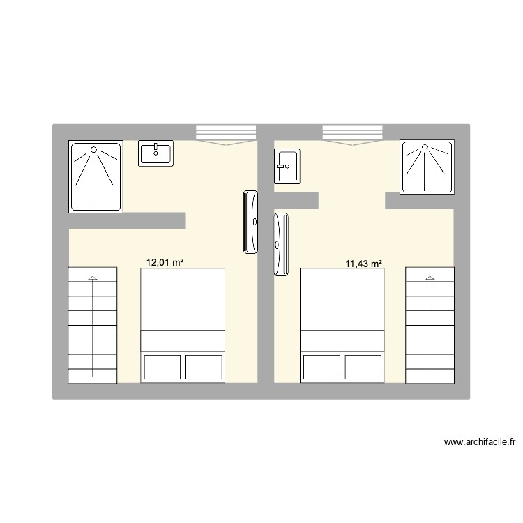 Mezzanine. Plan de 0 pièce et 0 m2