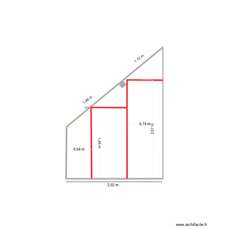 dressing 13. Plan de 1 et 4 m² dressing 13. Plan de 1 et 4 m²