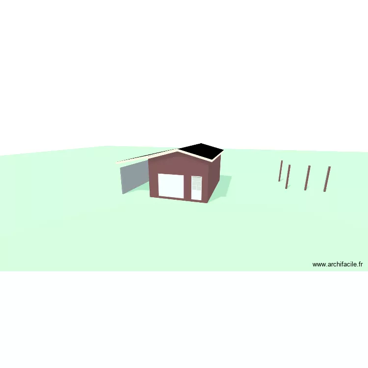 Garage. Plan de 2  et 85 m²