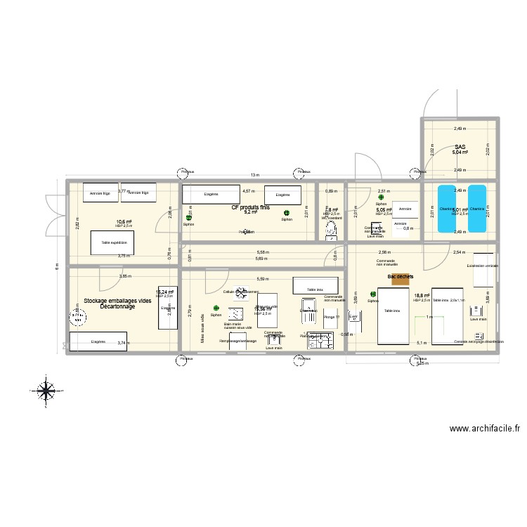 Karrikaondoa V7. Plan de 9 pièces et 86 m2