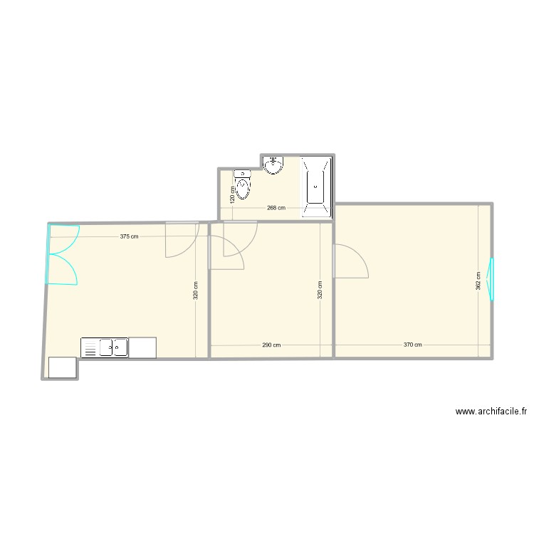 3 berth. Plan de 0 pièce et 0 m2