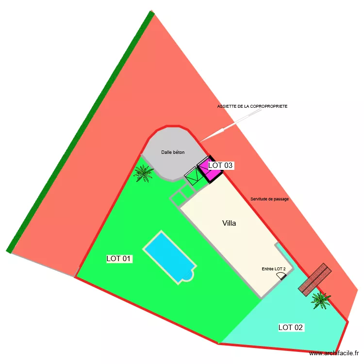 PAREAU 4. Plan de 