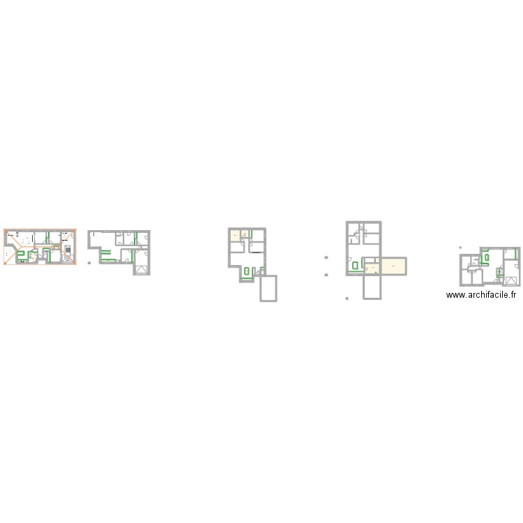Chemin des mésanges. Plan de 9 pièces et 71 m2