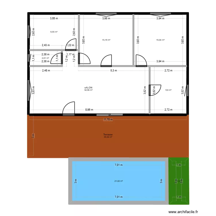 MAISON nosy b&eacute;. Plan de 9  et 144 m²