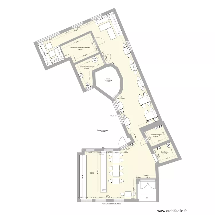Le Kroque St Nic Travaux. Plan de 