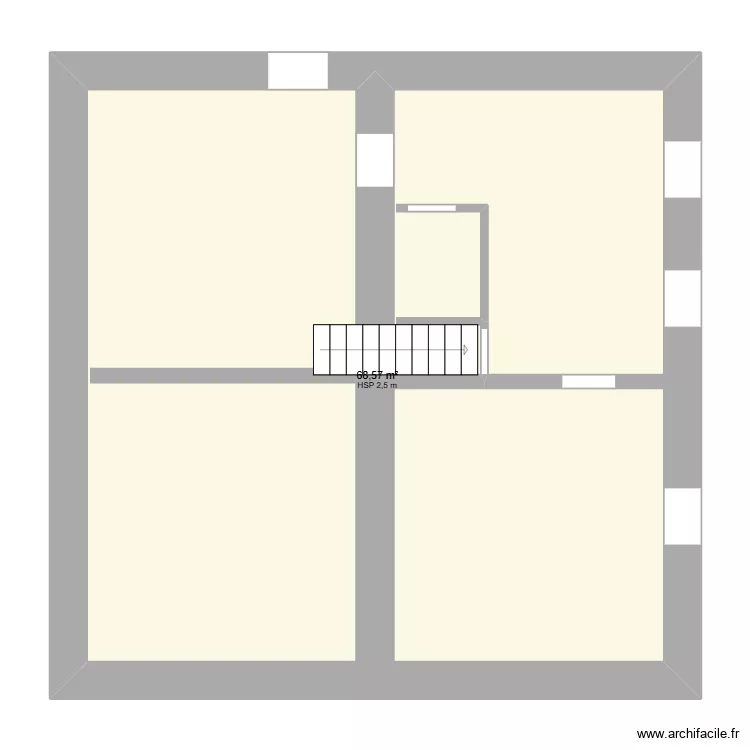 My 1 étage. Plan de 1 et 69 m² My 1 étage. Plan de 1 et 69 m²