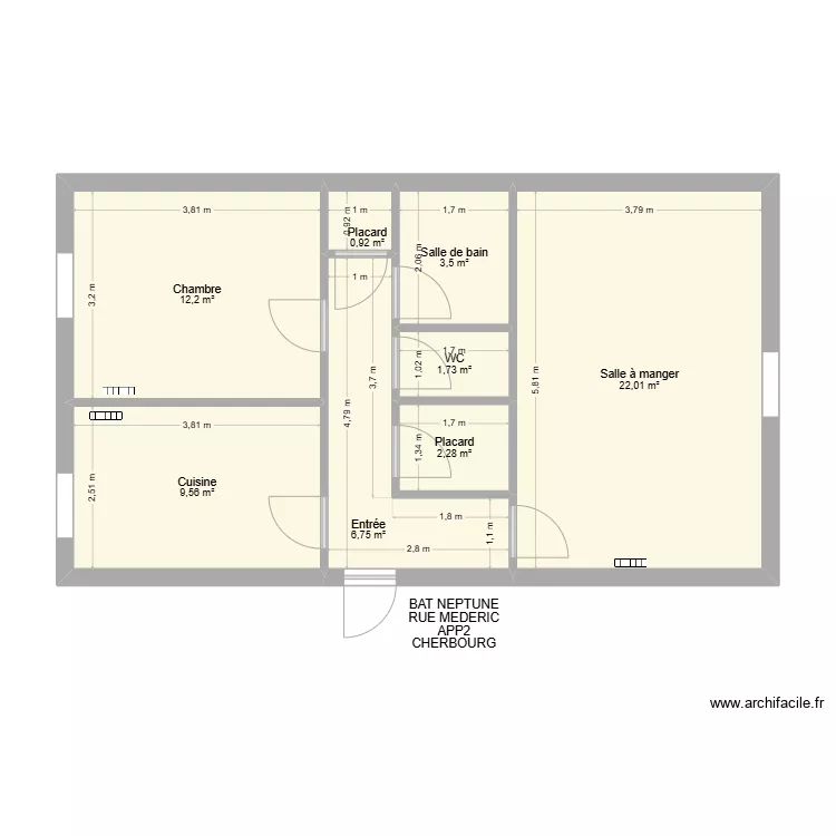 BAT NEPTUNE APP2. Plan de 