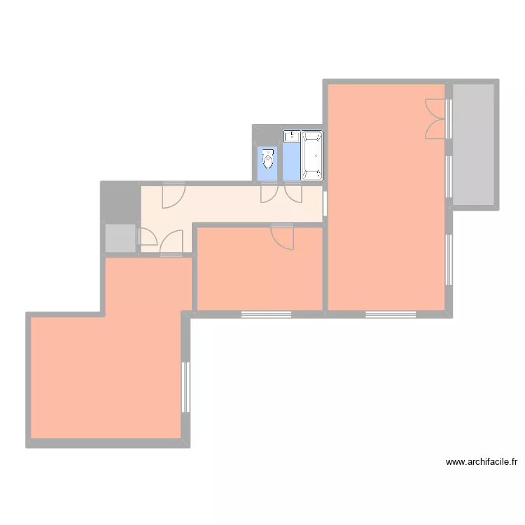 17.listopadu 593 byt 20. Plan de 10  et 100 m²