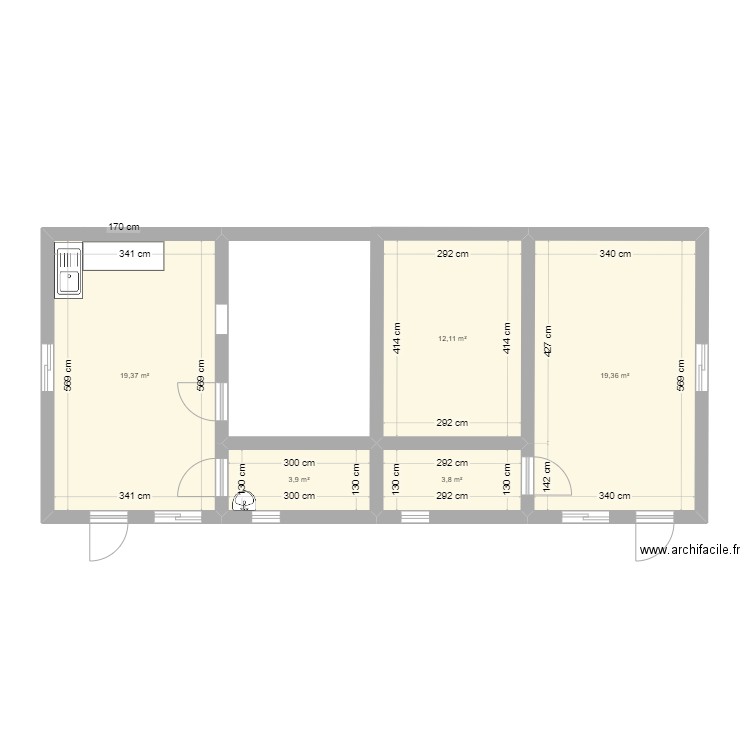 Trano Neny. Plan de 0 pièce et 0 m2