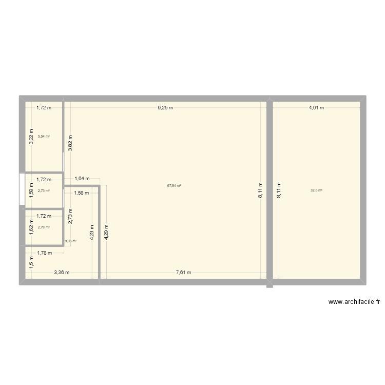BASE 250417 BIS2. Plan de 6 pièces et 121 m2