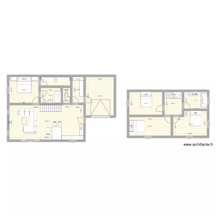 maison biarritz. Plan de 11  et 133 m²