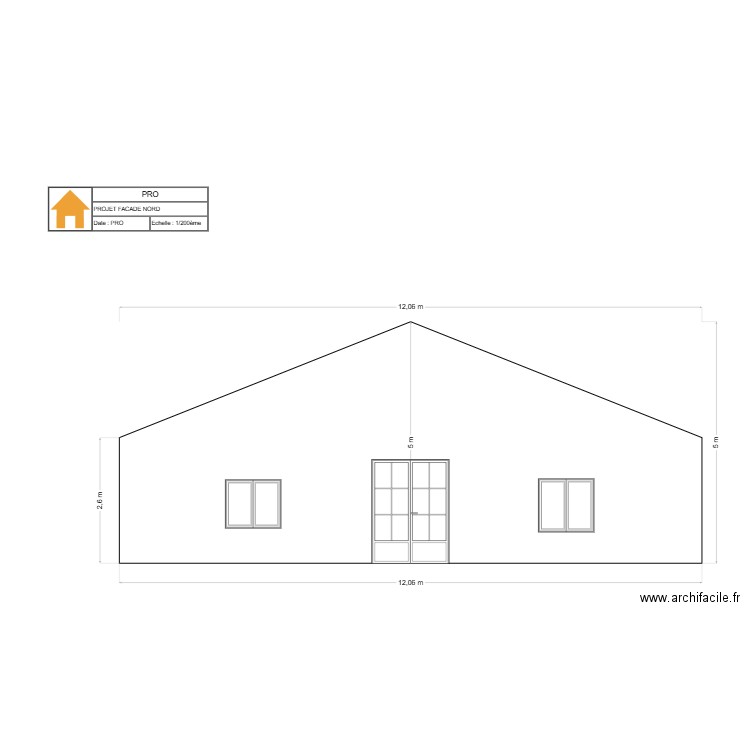 FACE NORD. Plan de 0 pièce et 0 m2