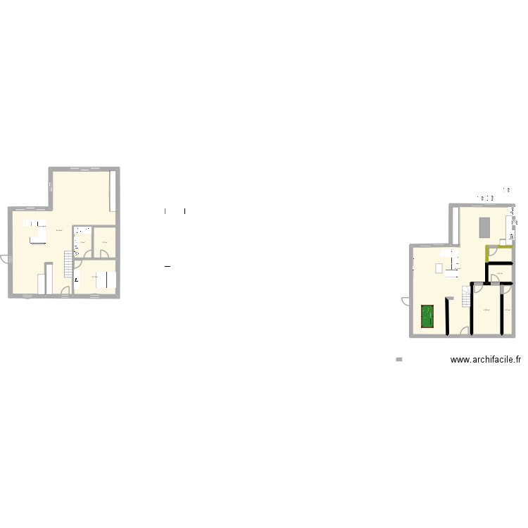 LAIGNEVILLE. Plan de 8 pièces et 214 m2
