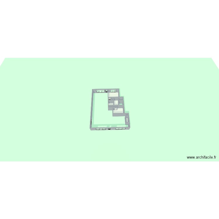 chalet 4. Plan de 10 pièces et 490 m2