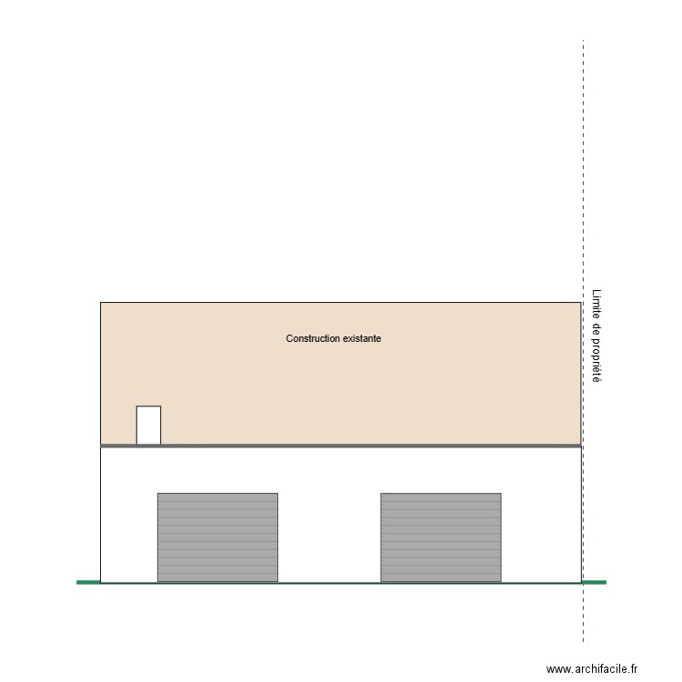 COUPE FACADE OUEST. Plan de 0 pièce et 0 m2