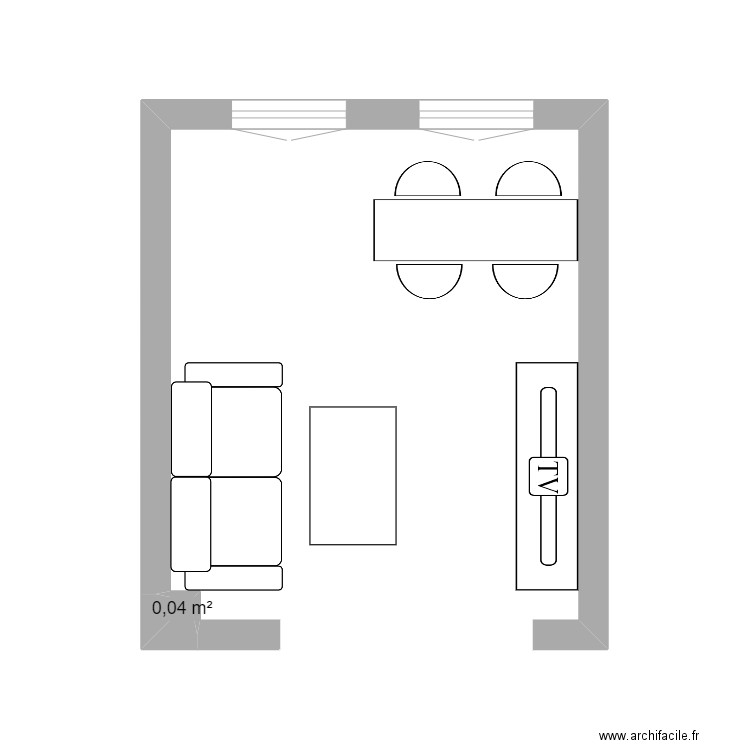 salon. Plan de 0 pièce et 0 m2