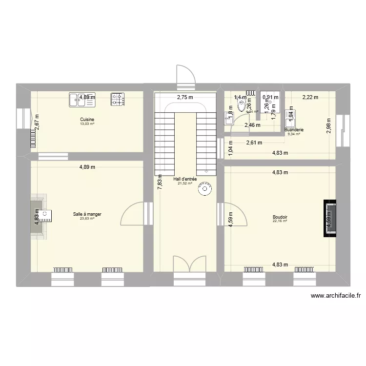 Le Mondin. Plan de 6 et 94 m² Le Mondin. Plan de 6 et 94 m²