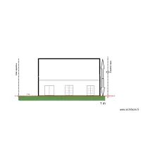 Plan de coupe face sud