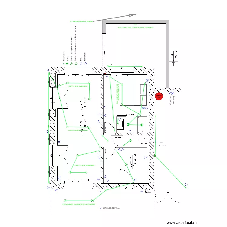 ROLLAND RDC. Plan de 