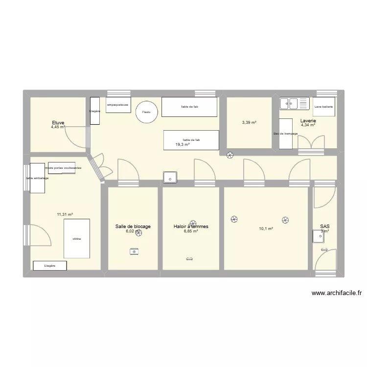Plan from 2. Plan de 9  et 69 m²