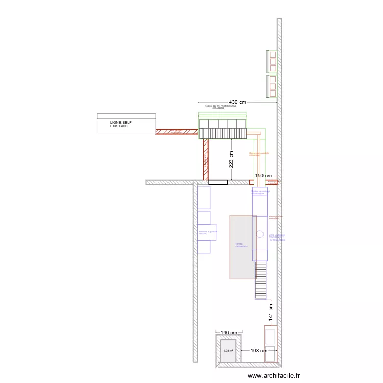 COLLEGE EMILE HUGOT. Plan de 1 Pièce et 1 m² COLLEGE EMILE HUGOT. Plan de 1 Pièce et 1 m²